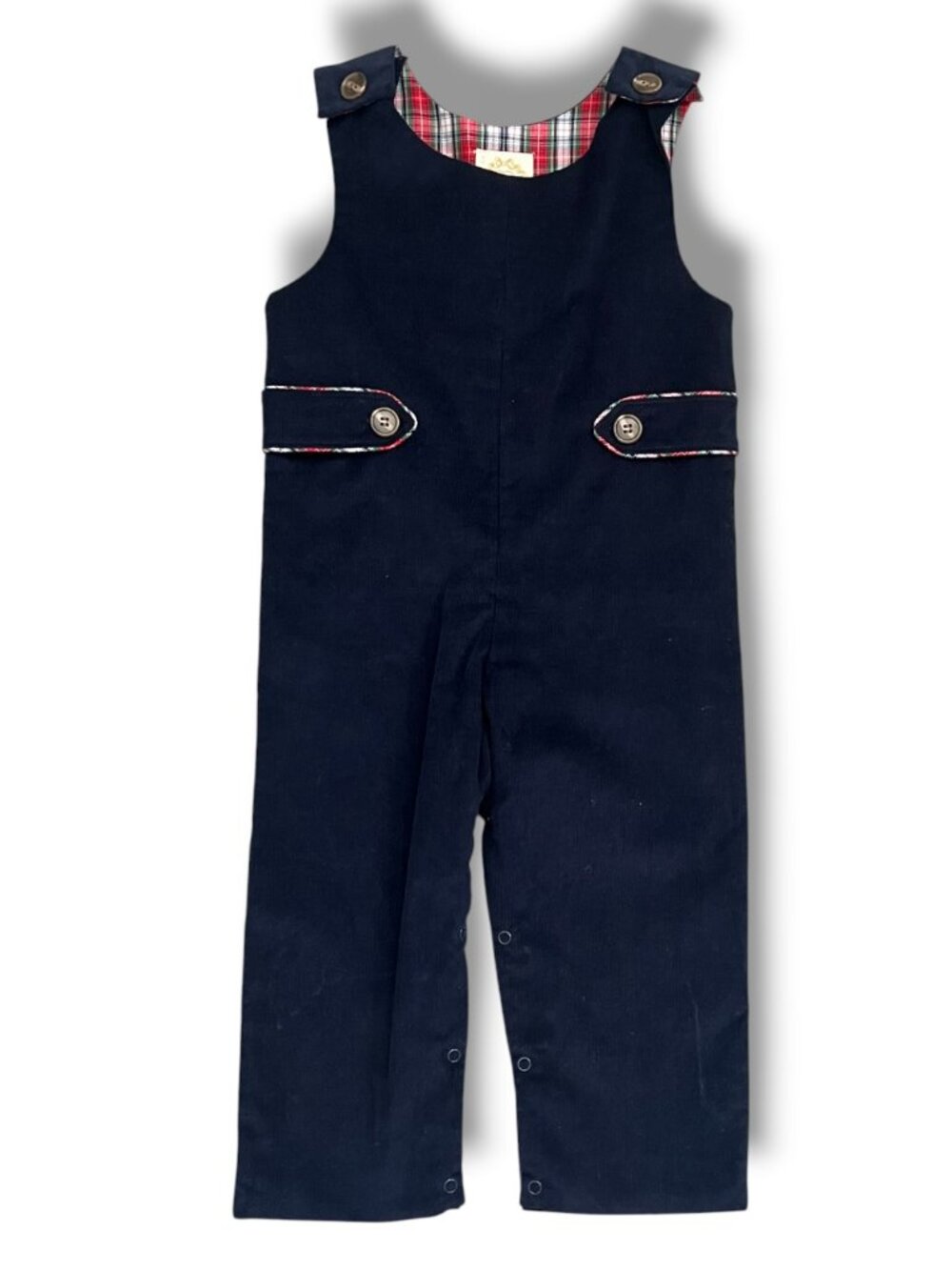 NWT The Beaufort Bonnet Company TBBC Navy Cord Lawson Longall Overall Size 3T